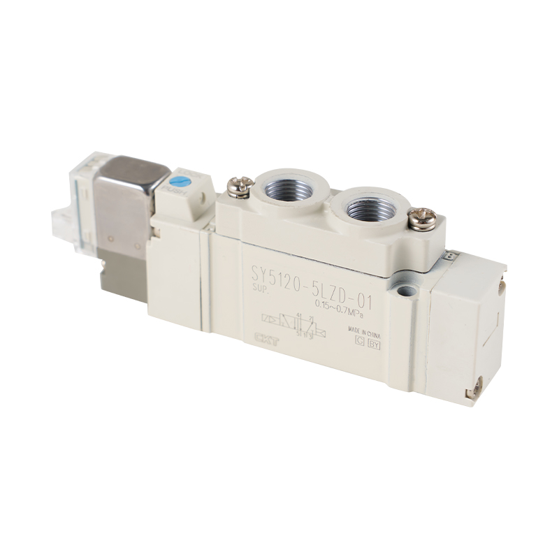 SY Series 5 Way Solenoid Valve Jenis Paip Terus/Jenis Tunggal